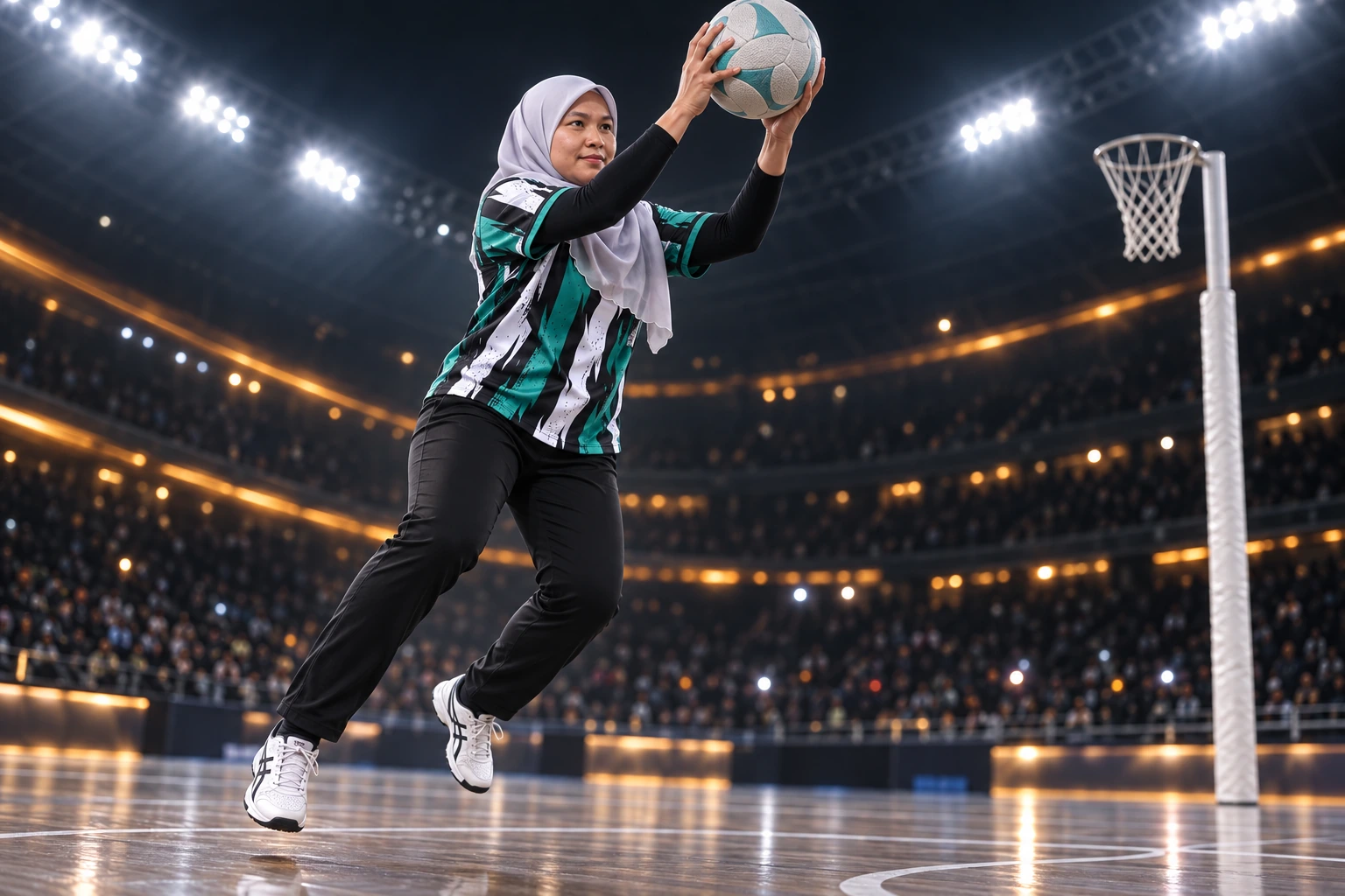 Ilustrasi konsep aksi Bola Jaring